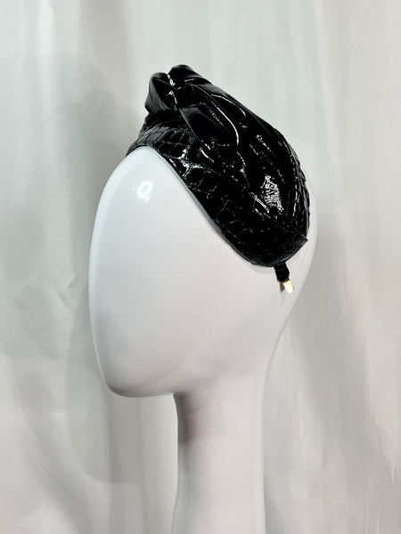 Patent Leather Turban Headband
