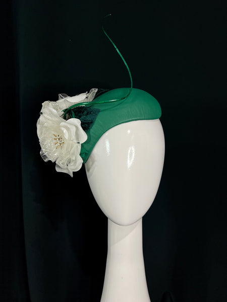 Green Leather Headband