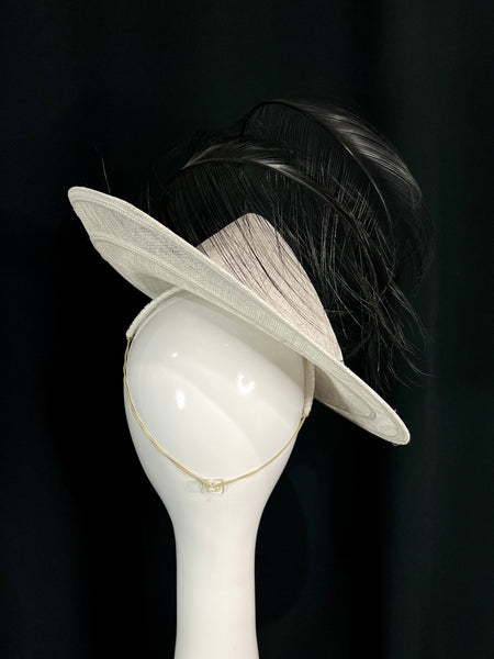 White Tilt Hat