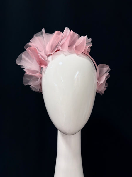 Baby Pink Ruffled Headband