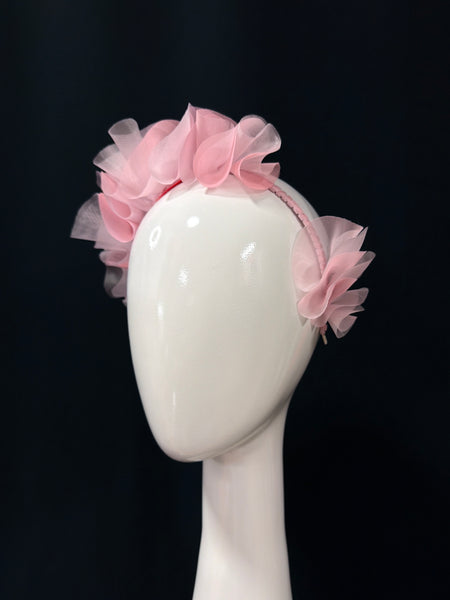 Baby Pink Ruffled Headband