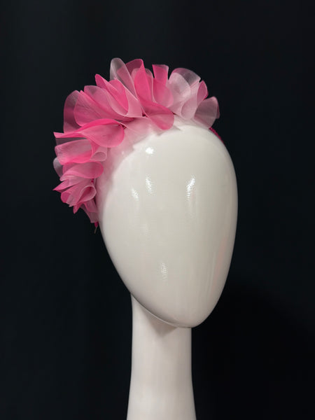 Raspberry Pink Ruffled Headband