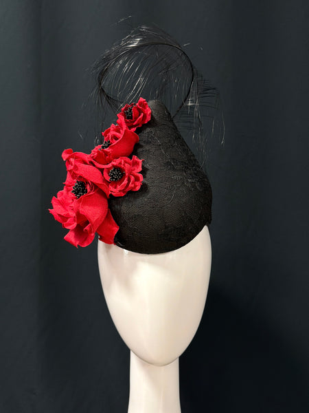 Red Roses and Lace Percher