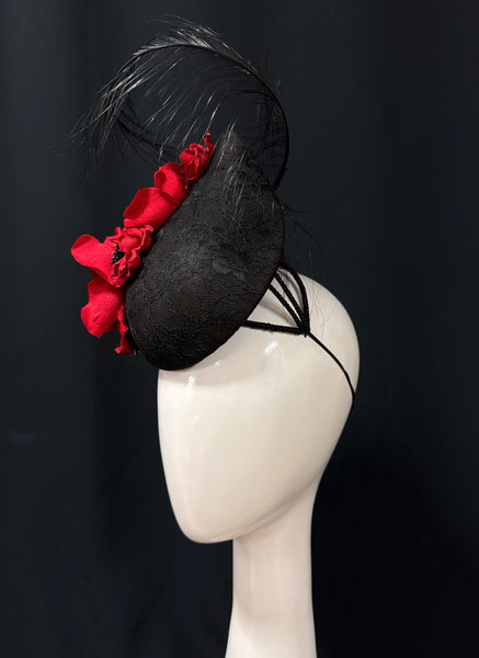Red Roses and Lace Percher