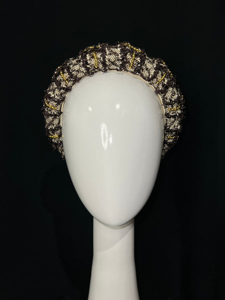 Chocolate Tweed Headband