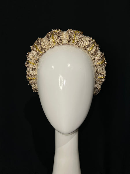 Nude Tweed Headband