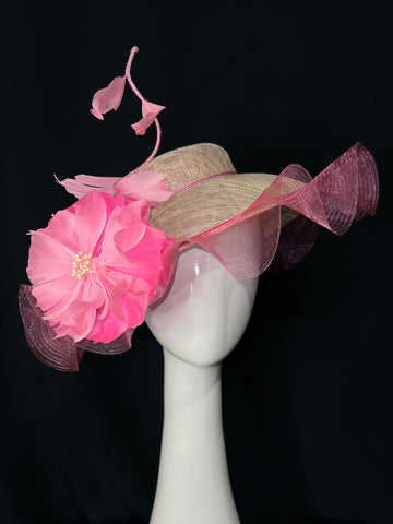 Pink Ruffle Brim