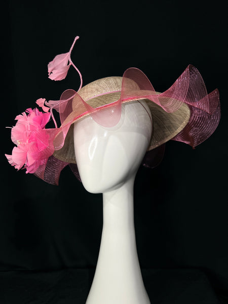 Pink Ruffle Brim